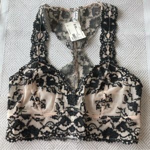 NWT Free People Wild Roses Racerback Bra XS